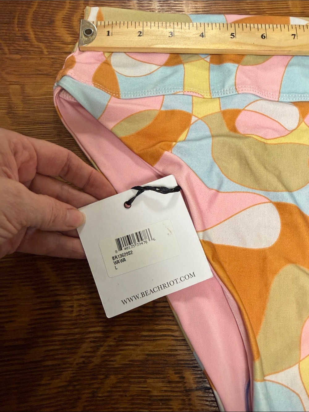 BEACH RIOT
Waikiki Wave Highway High-waist Bikini Bottoms In Pink large - Picture 6 of 9